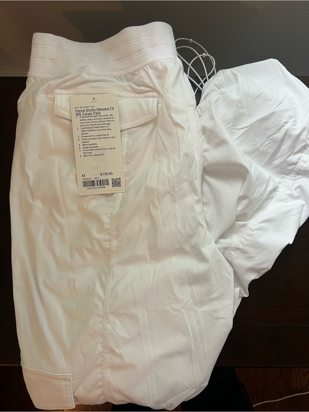 Lululemon White Dance Studio Relaxed-Fit Cargo Pants